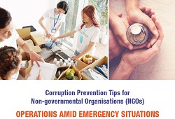 Corruption Prevention Tips for Non-governmental Organisations (NGOs) - Operations Amid Emergency Situations